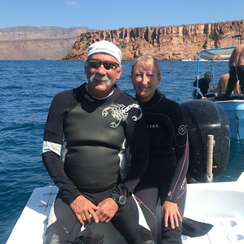 Richard and Kristi - owners of Divers Inn MX